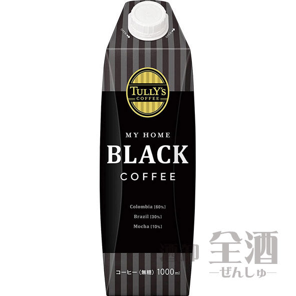 タリーズ ブラックコーヒー 紙パック 1L(6本入り)