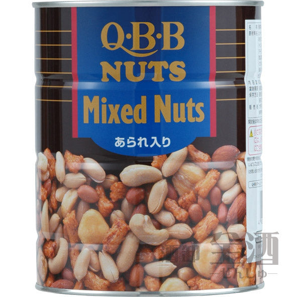 Q B B ミックスナッツ(あられ入り) 620g(缶)